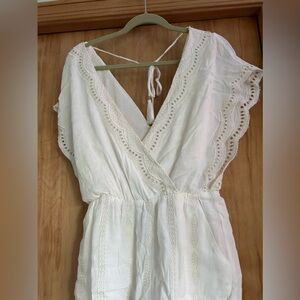 Medium Lace Tie Back Romper Sugar Lips 8